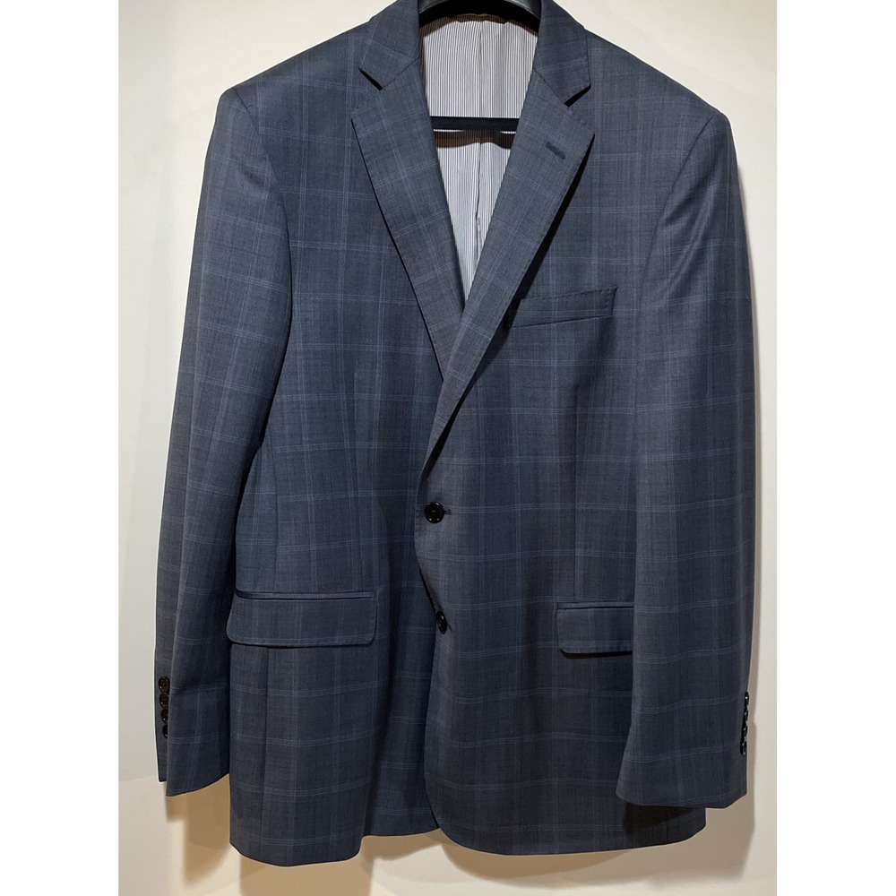 BROOKS BROTHERS Explorer Regent Fit Blazer Men's 44R Navy Wool Blend 2 Button